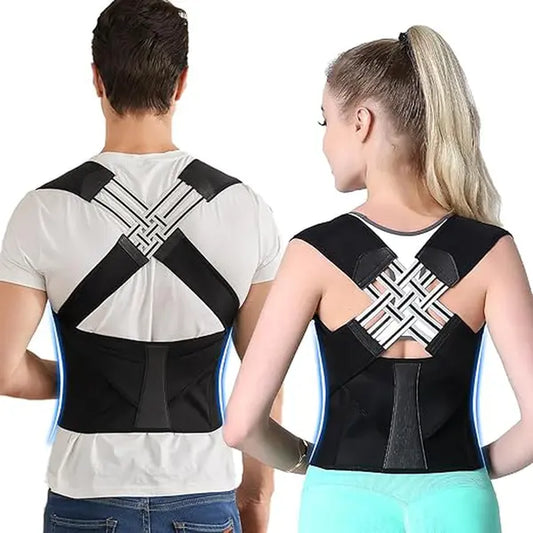 OLLAS Posture Corrector for Women and Men,Adjustable Shoulder Straightener,Back Support Brace,Upper Spine Scoliosis, Hunchback