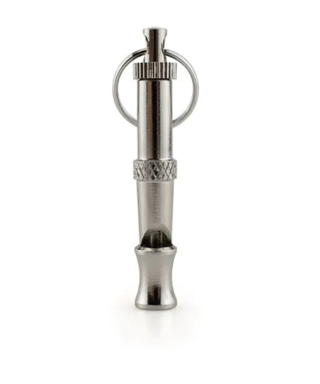 Silver Ruff Dog Whistle for effective dog training made of high-quality copper