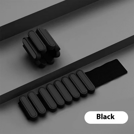 Silicone weight bracelet in multiple colors for fitness and strength training