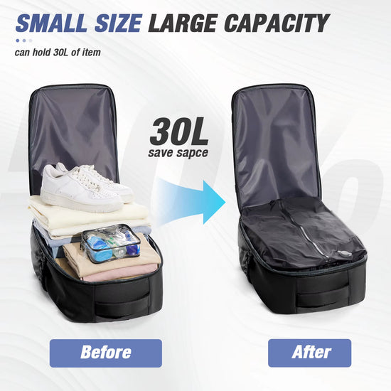 Vacuum Compression Carry-On Laptop Travel Backpack