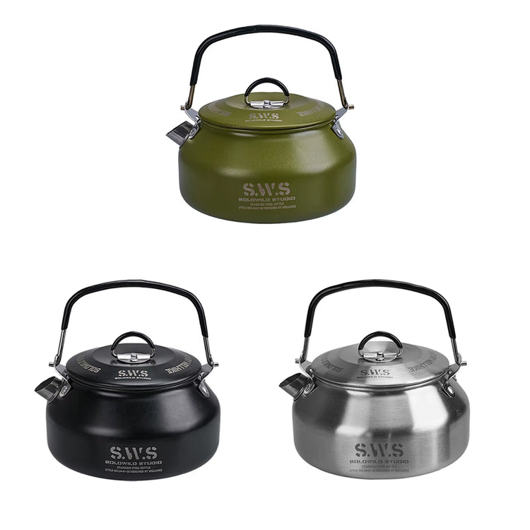 0.8L Stainless Steel Hiking Kettle