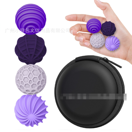 Colorful silicone sensory magnetic ball toy set for kids stress relief and fine motor skills development