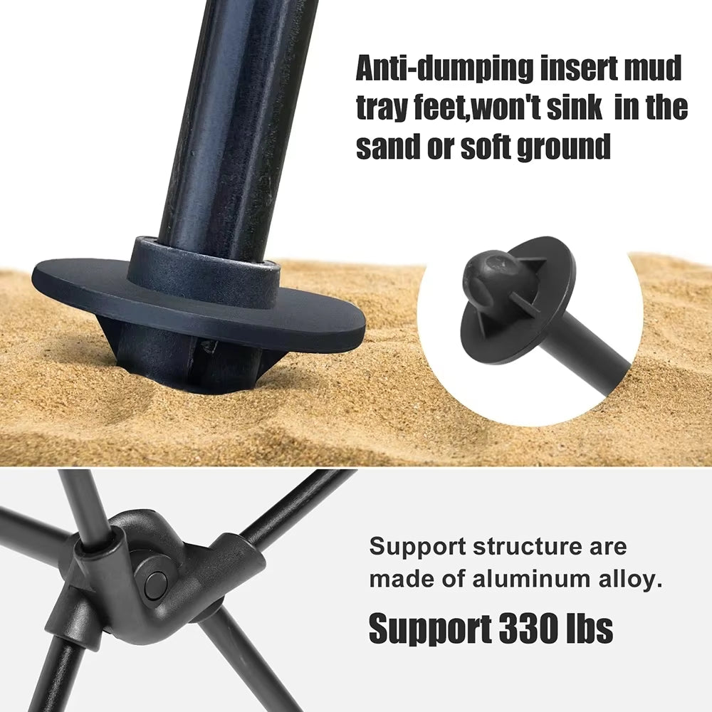 WESTTUNE Folding Camping Chair with Headrest