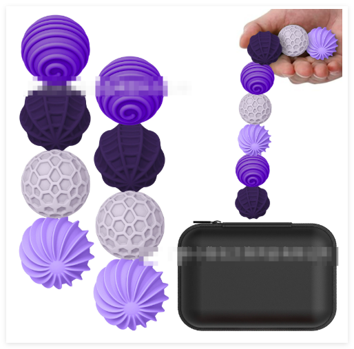 Colorful silicone sensory magnetic ball toy set for kids 4-6, perfect for stress relief and fine motor skill development