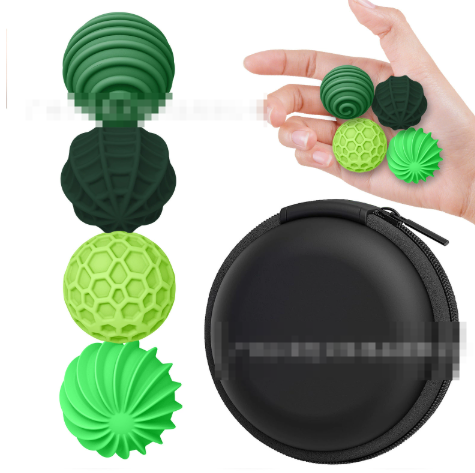 Colorful silicone sensory magnetic balls for children's stress relief and creative play