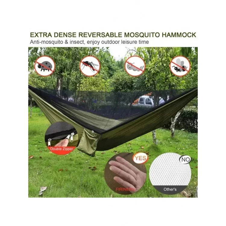 Portable Parachute Camping Hammock with Mosquito Net
