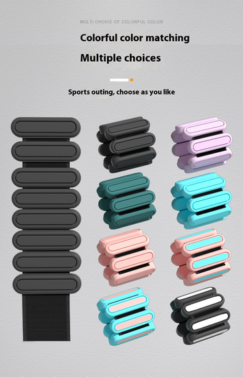 Silicone Weight Bracelet in multiple colors for fitness and strength training