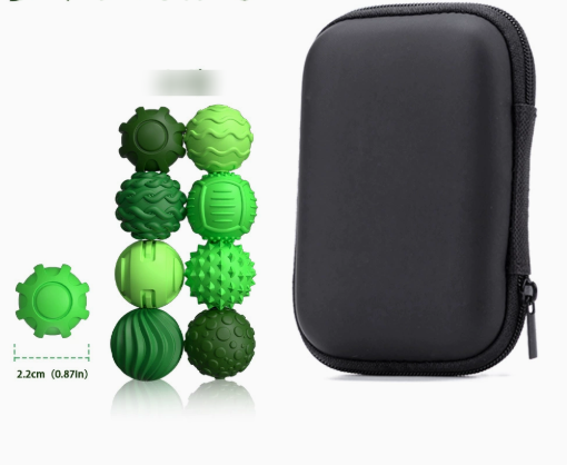 Silicone sensory magnetic ball toy set in colorful silicone for stress relief and creative play