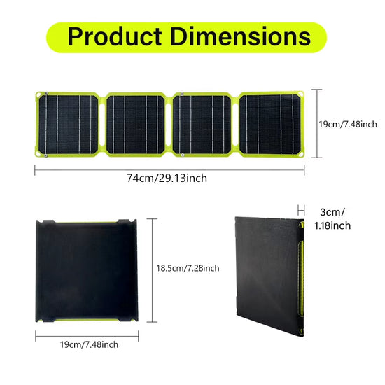 30W/40W Foldable Solar Panel Phone Charger