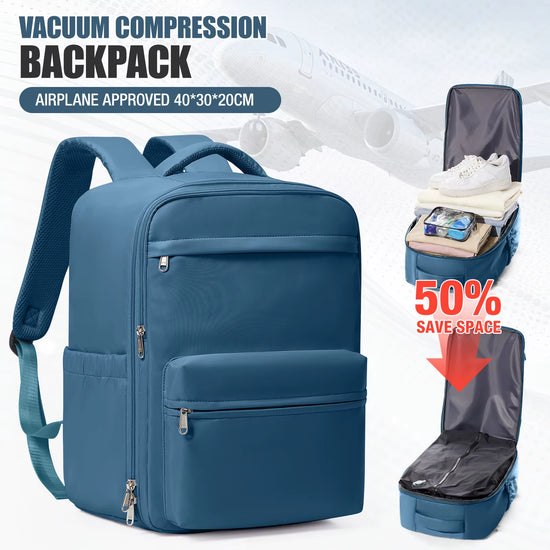 Vacuum Compression Carry-On Laptop Travel Backpack