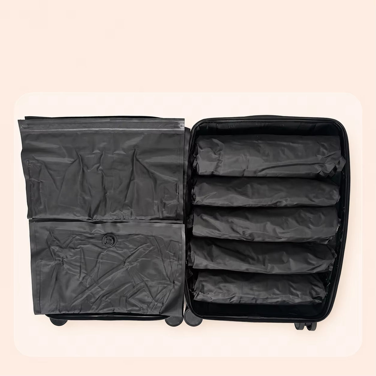 Reusable Roll-Up Travel Vacuum Compression Bags