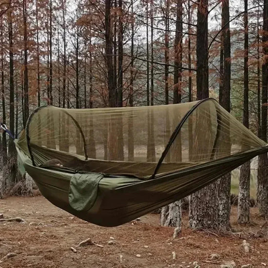 Portable Parachute Camping Hammock with Mosquito Net