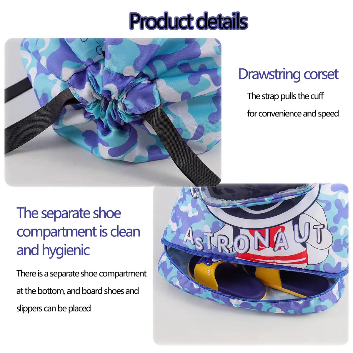 Kids Waterproof Wet/Dry Swim Backpack