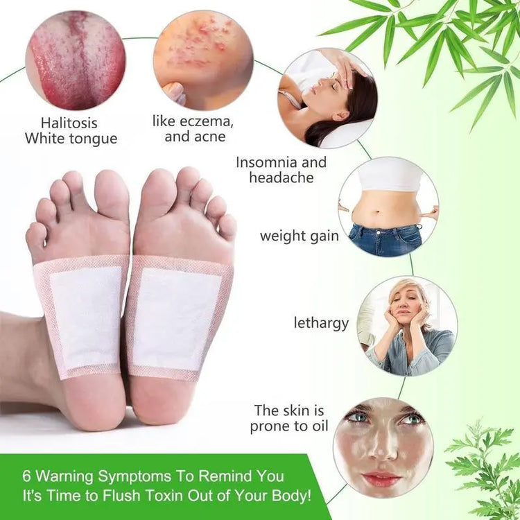 20PCS Natural Herbal Foot Detox Patches,Gingerbamboo Deep Cleansing Pads for Stress Relieftoxin Removal, Better Sleep & Wellness Fitnesstreatment Healthcare Solution Therapeutichealthy Therapy