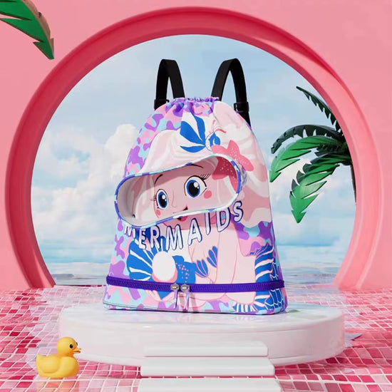 Kids Waterproof Wet/Dry Swim Backpack