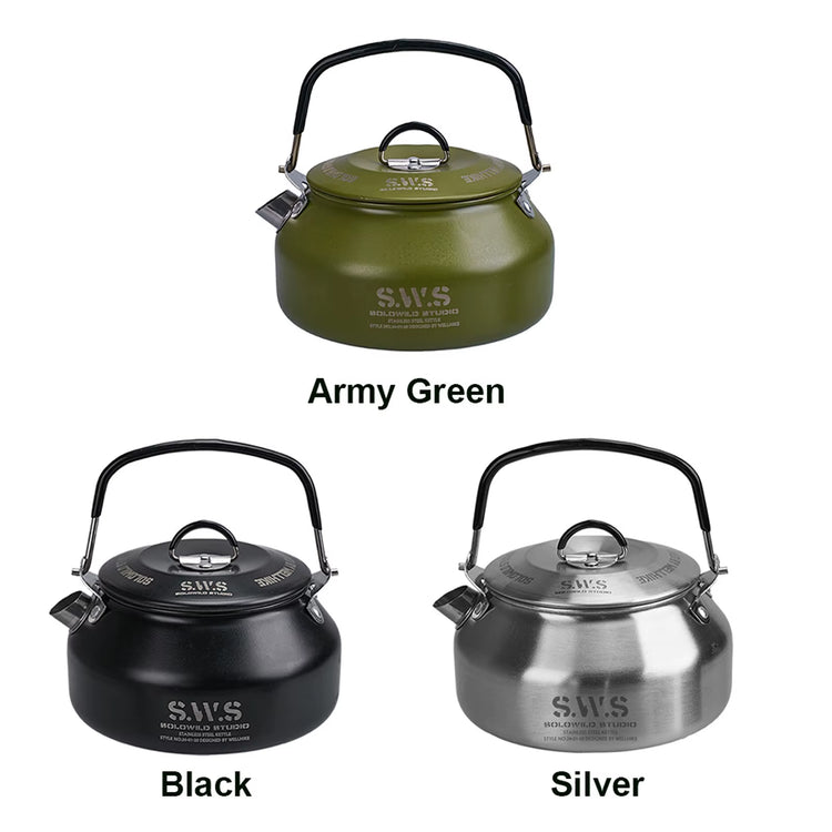 0.8L Stainless Steel Hiking Kettle