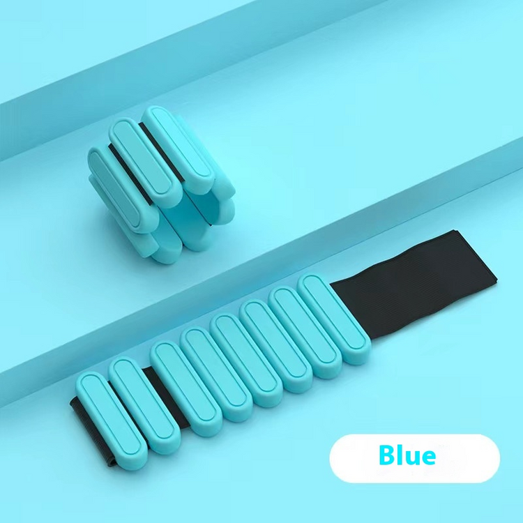 Colorful silicone weight bracelets designed for fitness and strength training