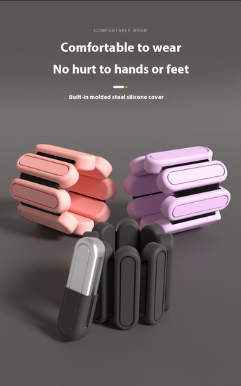 Colorful silicone weight bracelets for fitness and strength training