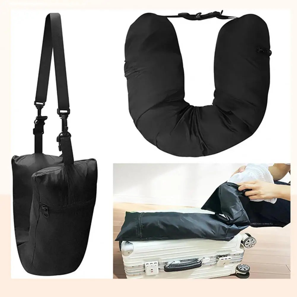 Stuffable Self-Filling Travel Neck Pillow