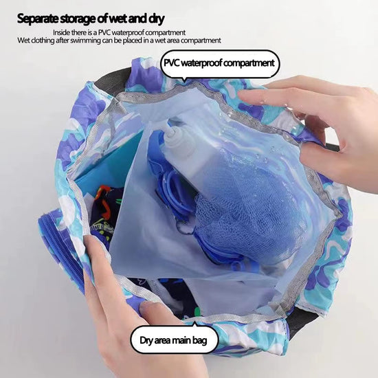 Kids Waterproof Wet/Dry Swim Backpack