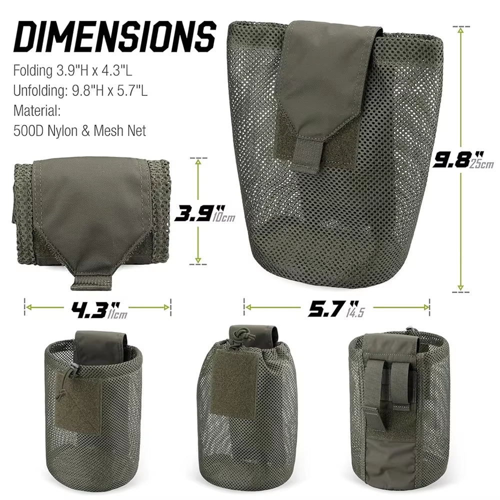 Tactical MOLLE Roll-Up Dump Pouch