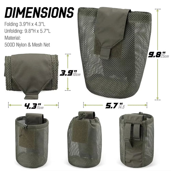 Tactical MOLLE Roll-Up Dump Pouch