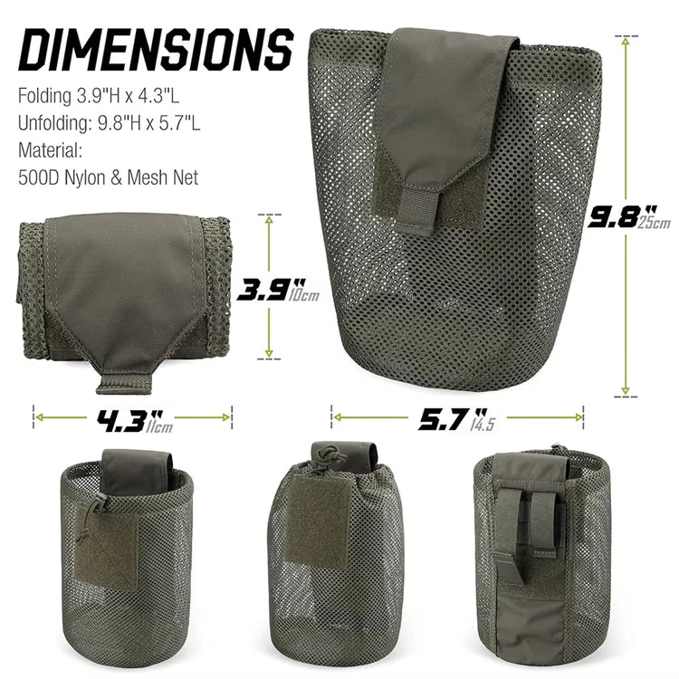 Tactical MOLLE Roll-Up Dump Pouch