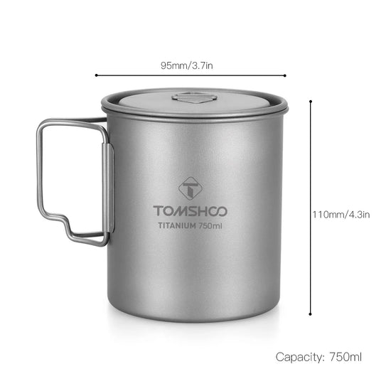 Tomshoo 750Ml Titanium Camping Mug
