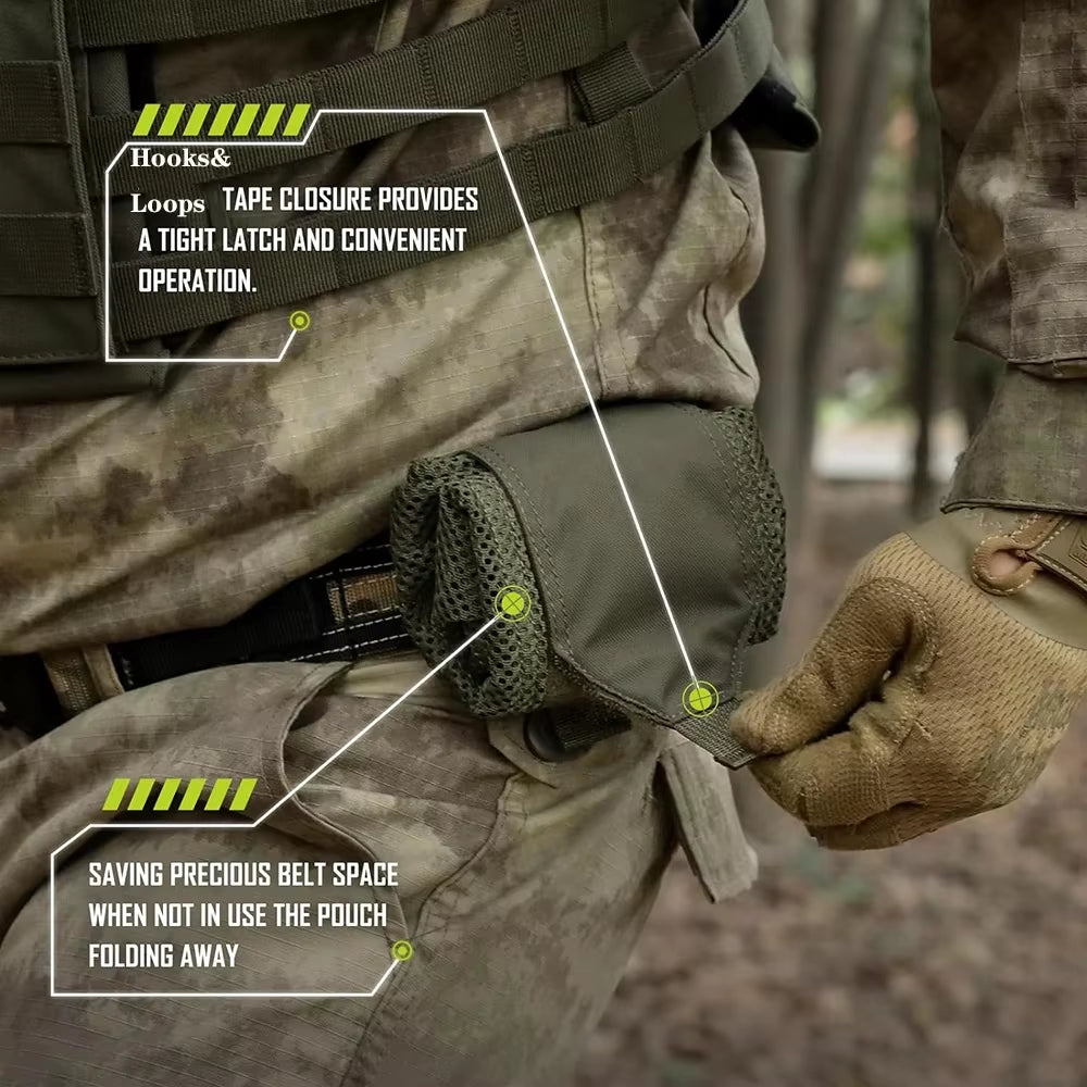 Tactical MOLLE Roll-Up Dump Pouch