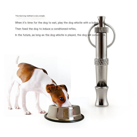 Ruff Dog Whistle copper ultrasonic dog training whistle with silver finish for pets
