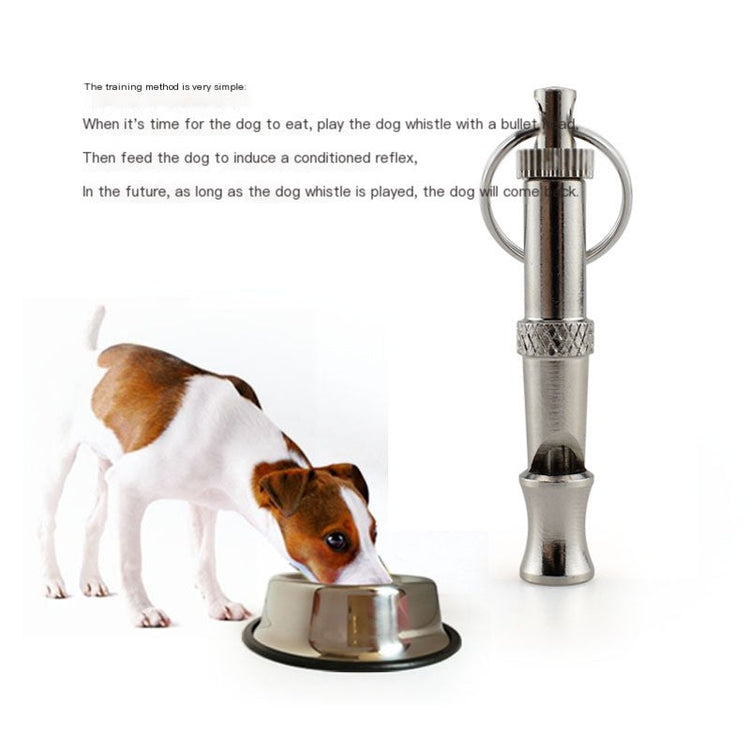 Ruff Dog Whistle copper ultrasonic dog training whistle with silver finish for pets