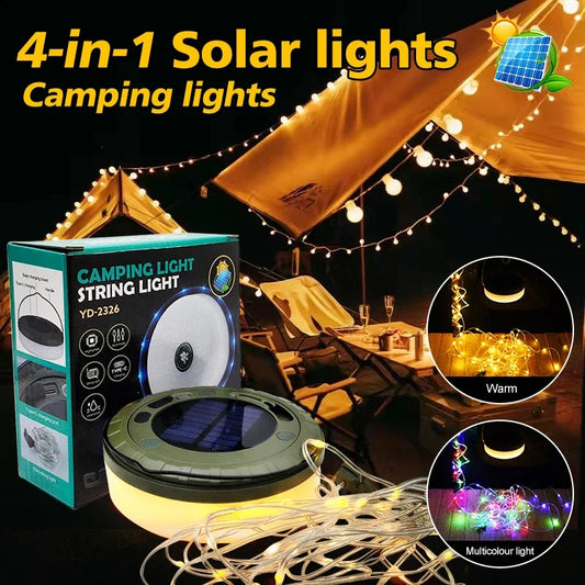 10M Solar Camping String Light with Hook
