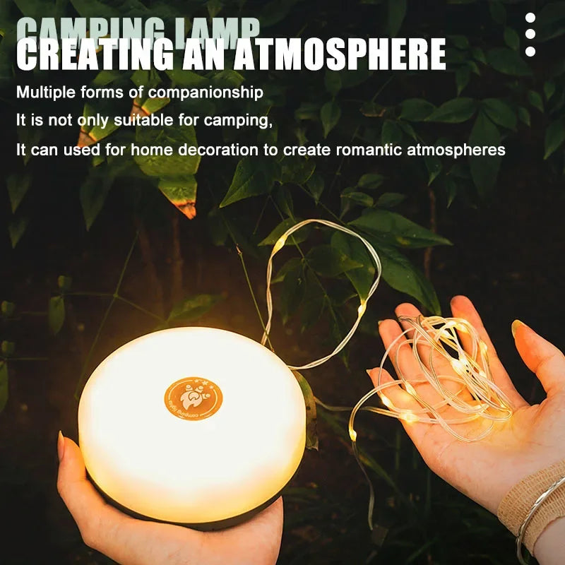 10M Solar Camping String Light with Hook