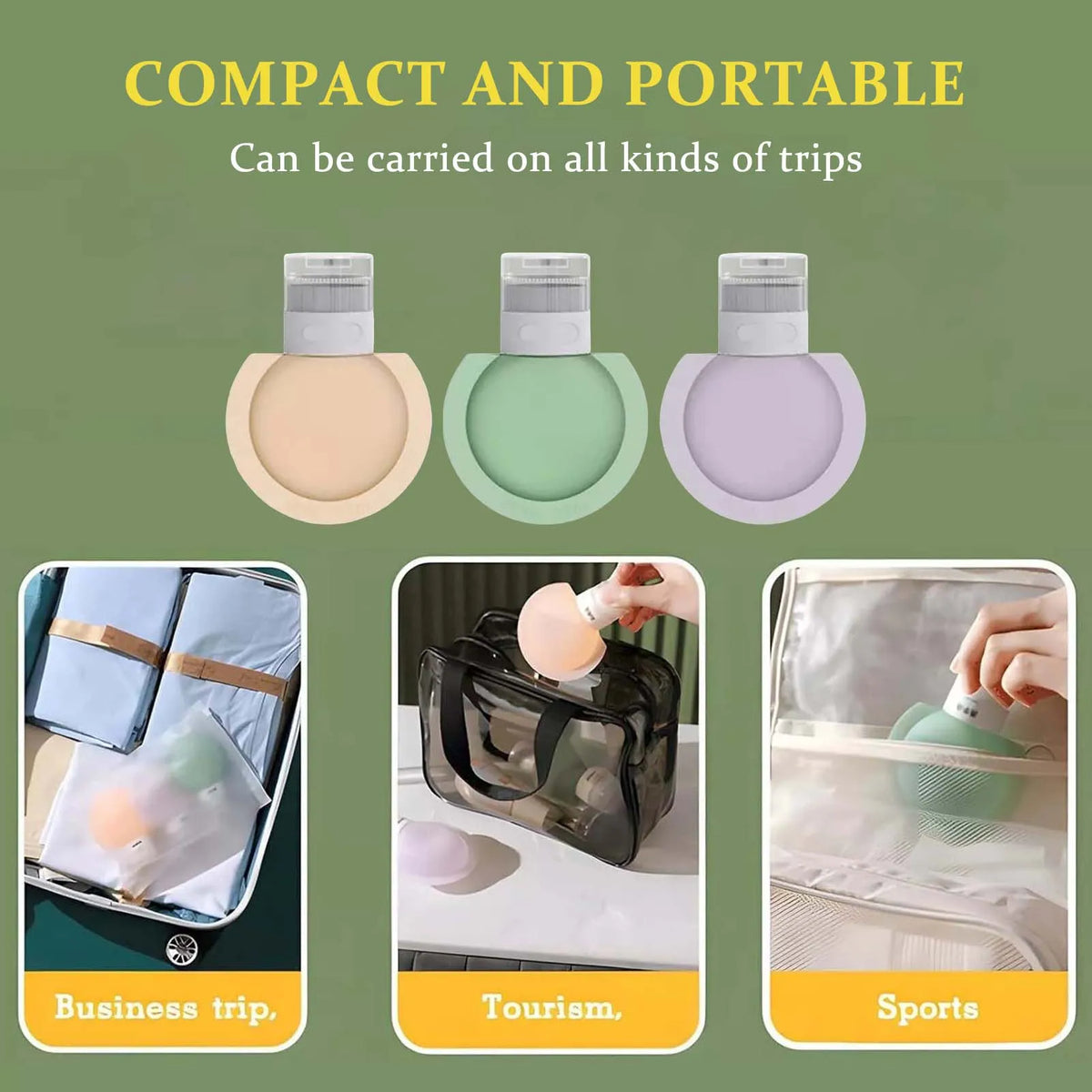 Leakproof Silicone Travel Bottles