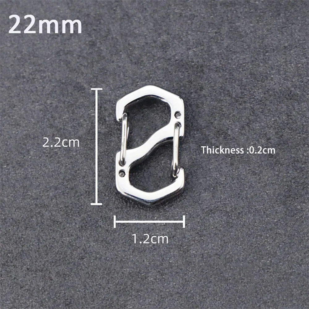 Anti-Theft Locking Carabiner Clips (10-Pack)
