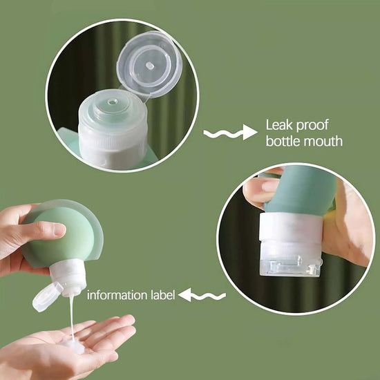 Leakproof Silicone Travel Bottles