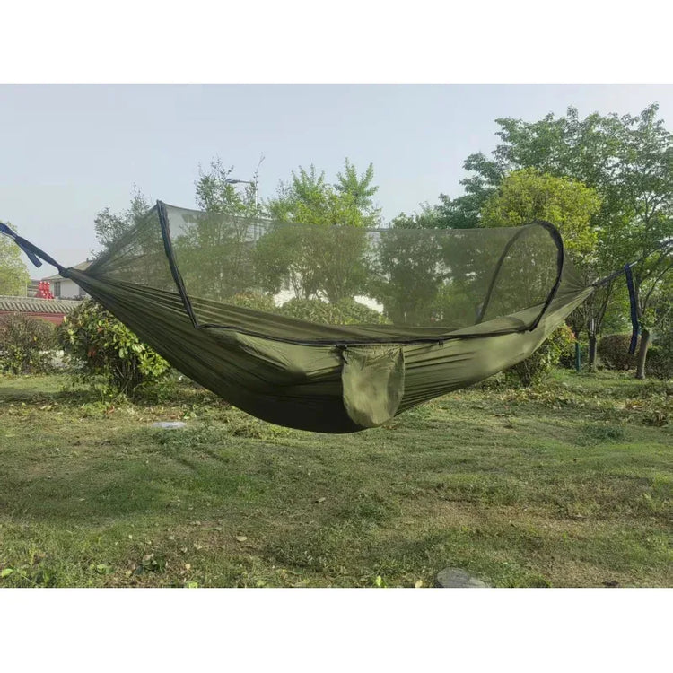 Portable Parachute Camping Hammock with Mosquito Net