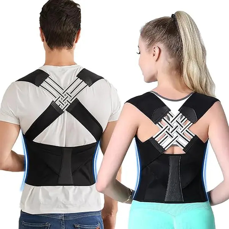 OLLAS Posture Corrector for Women and Men,Adjustable Shoulder Straightener,Back Support Brace,Upper Spine Scoliosis, Hunchback