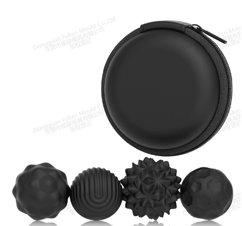 Silicone sensory magnetic ball toy set for stress relief and creative play in bright colors
