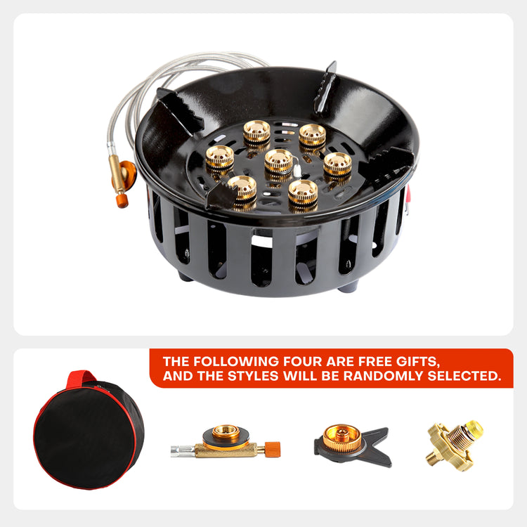 7-Core High-Power Camping Gas Stove