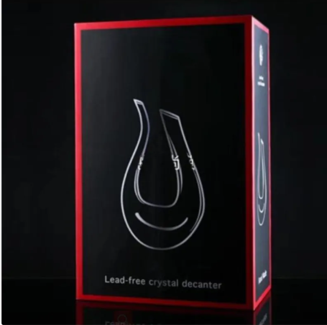 Elegant crystal wine decanter 1.5L U-shaped lead-free glass aerates wine for enhanced flavor
