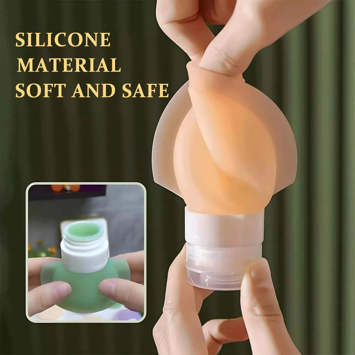 Leakproof Silicone Travel Bottles