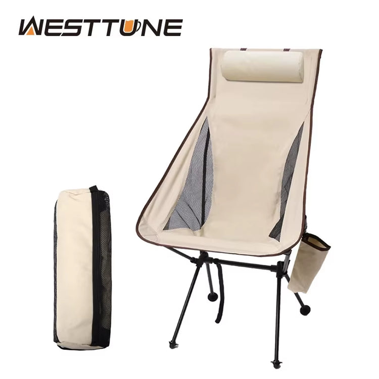 WESTTUNE Folding Camping Chair with Headrest