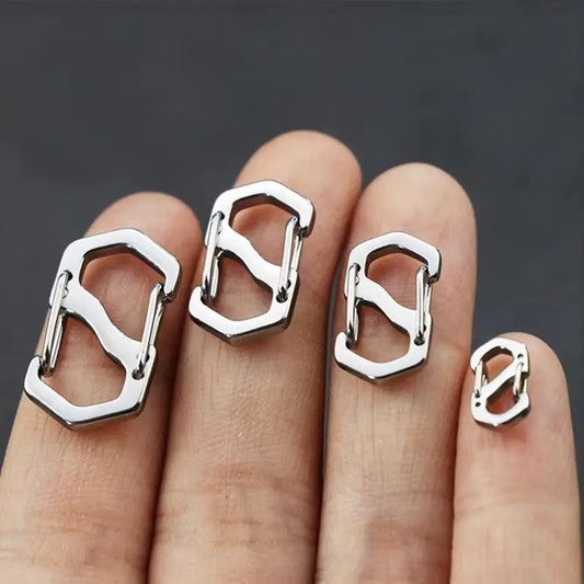 Stainless steel locking carabiner clips, photo 2