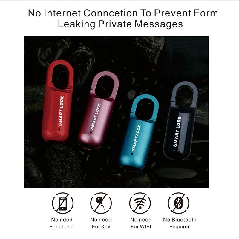 Smart Fingerprint Luggage Padlock