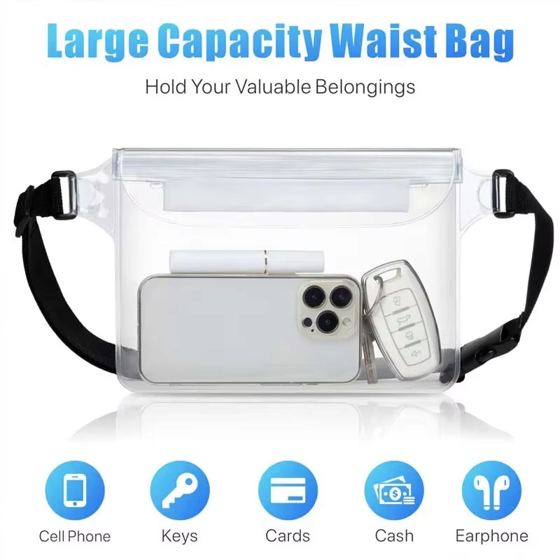Waterproof Phone Dry Pouch Waist Belt