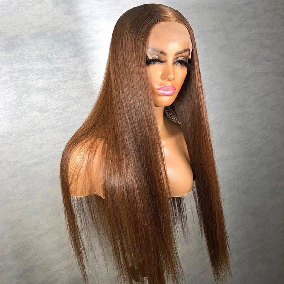 Tuneful Honey Blonde 13X6 HD Transparent Lace Front Wig Human Hair Pre Plucked Honey Blonde Wig Human Hair 180% Density Lace Frontal Wigs Colored 27#