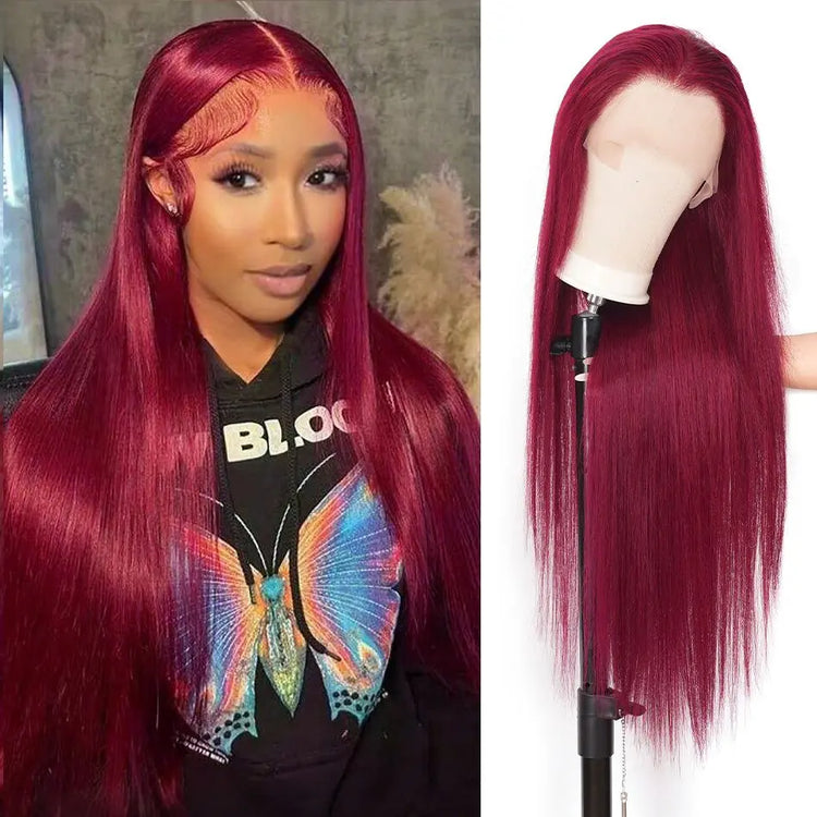 Tuneful Honey Blonde 13X6 HD Transparent Lace Front Wig Human Hair Pre Plucked Honey Blonde Wig Human Hair 180% Density Lace Frontal Wigs Colored 27#