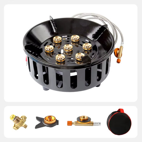 7-Core High-Power Camping Gas Stove