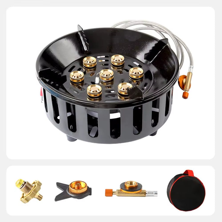 7-Core High-Power Camping Gas Stove